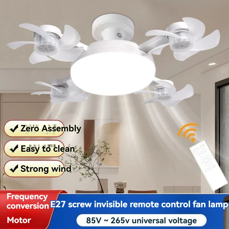 Nordic E27 Ceiling Fan Light